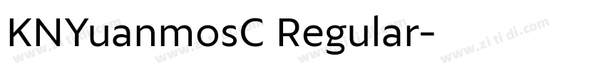 KNYuanmosC Regular字体转换